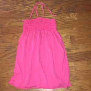 Girls pink bathing suit cover up!